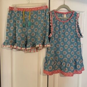 Matilda Jane size 16 girl’s Floral Pajama Set VVGUC